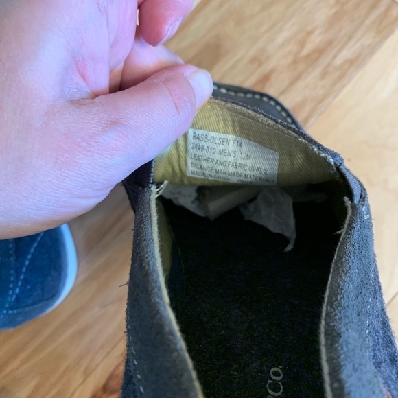 Bass wool and suede Olsen boat shoes. 12 - Picture 5 of 5